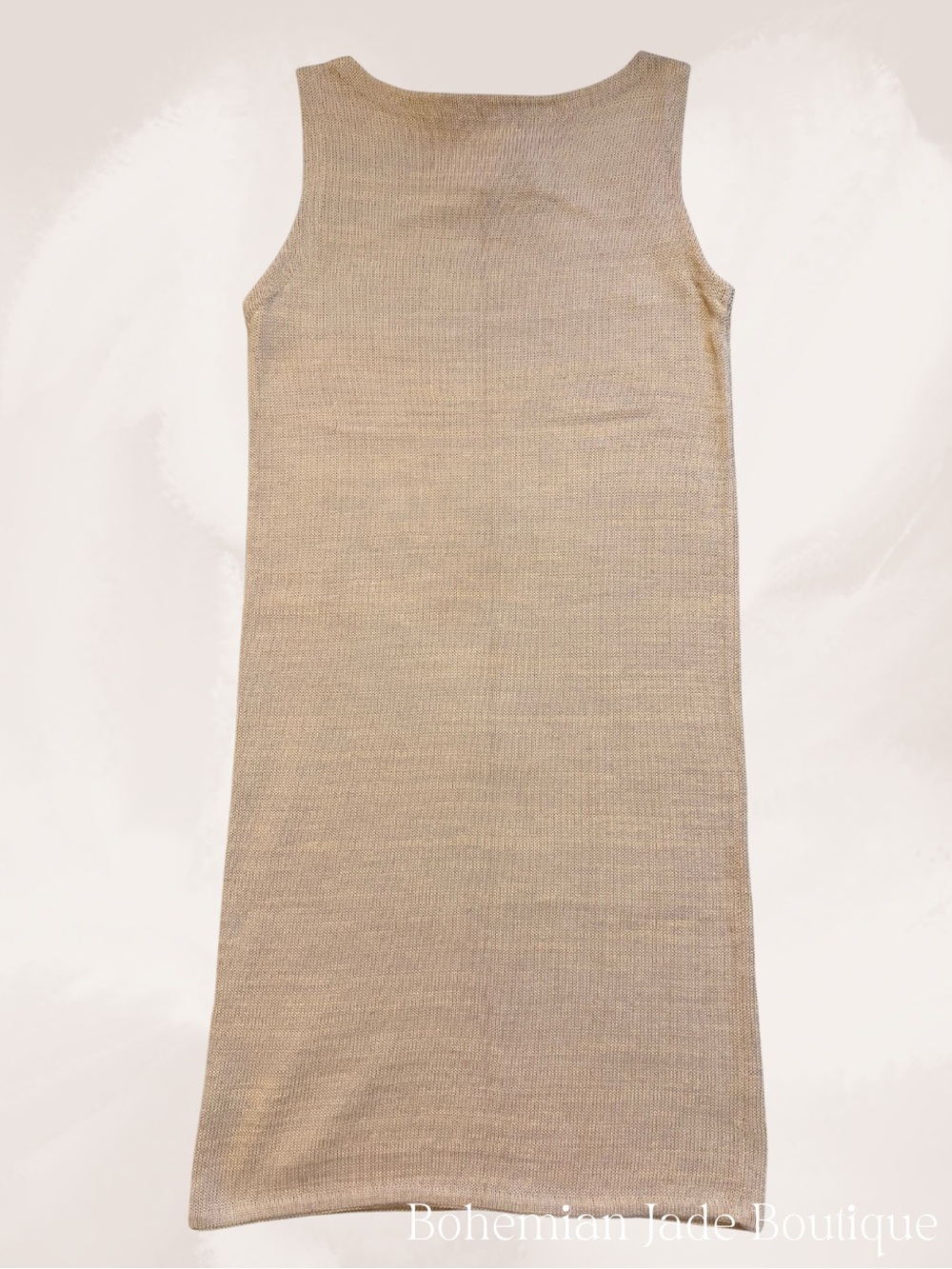 Lauren Ralph Lauren Knit Sleeveless Sweater Dress Petite Small NWT Tan - Picture 2 of 7